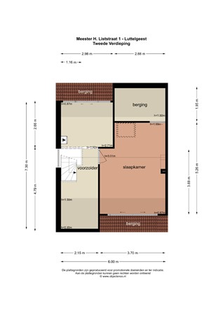 Floorplan - Meester H. Liststraat 1, 8315 BB Luttelgeest